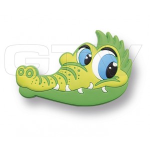 CHILD RUBBER KNOB - CROCODILE