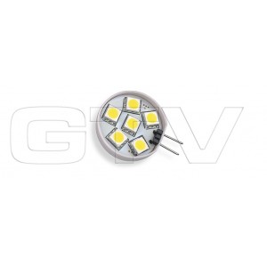 LIGHT-BULB LED G4, 3000K, DC12V, 6 DIODE, 1,2 W