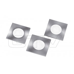 SET OF 3 SQUARE BUILT IN LED LAMPS MARBELLA, 3X1,5W, 19 DIODE, 230VAC, 2700K