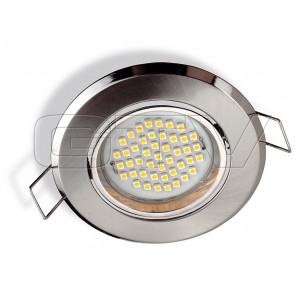 BUILT IN LED LAMP SANTIAGO, 45 DIODE, 3W, 230V, WARM WHITE, STAINLESS STEEL