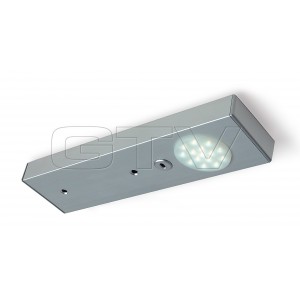 LED LAMP RONDA WITH NONE CONTACTING SWITCH, 218 MM, 1X15 DIODES,COLD WHITE, DC12V, ALUMINUM