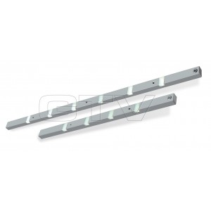 LED LAMP FRAGA WITH NONE CONTACTING SWITCH (UNDER SHELF), 600 MM, 4X0,8W DIODE, COLD WHITE, DC12V, ALUMINUM