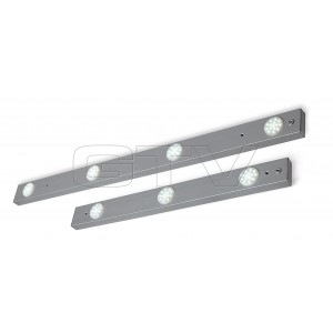 LED LAMP ROTA SU NEKONTAKTINIU JUNGIKLIU, 600 MM, 3X15 DIODES,COLD WHITE, DC12V, ALUMINUM