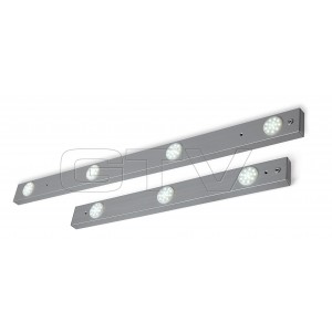 LED LAMP ROTA WITH NONE CONTACTING SWITCH (UNDER SHELF), 900 MM, 4X15 DIODES,COLD WHITE, DC12V, ALUMINUM