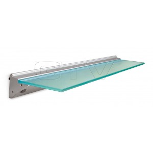 GLASS SHELF WITH LED LIGHT TORO WITH SWITCH, 900 MM, 24 DIODE, GLASS WEIGHT 8 MM,COLD WHITE, 230VAC,ALUMINUM
