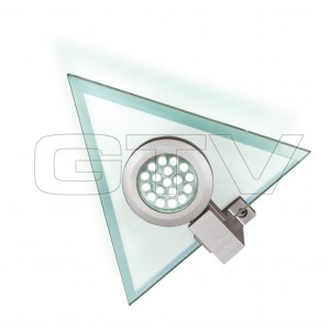 LED LIGHTS, TRIANGLE SHAPE, GLASS, 18 DIODE, 1 W