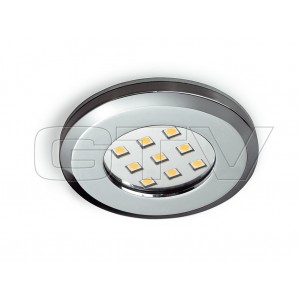 LED LAMP PALERMO OP, 12V, 2,5W, 9 SMD, 120°, WARM WHITE, CHROM