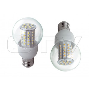 LED LAMP LIGHT-BULB SMD 3528 G60, 60 DIODE, WARM WHITE, E27, 4W, AC220-240V