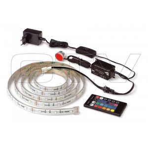 LED SET RGB, 2 M STRIPS RGB, POWER UNIT, PANEL, DU